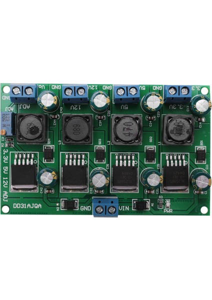 3A 4 Kanal Çoklu Anahtarlama Güç Kaynağı Modülü 3.3V 5V 12V Adj Ayarlanabilir Çıkış Dc Dc Step-Down Buck Dönüştürücü Kartı (Yurt Dışından)
