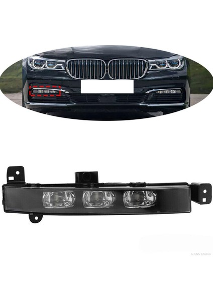 Araba Sağ Yan LED Sis Lambası Sürüş Lambası Gündüz Farı Bmw G11 G12 740I 750I Xdrive 63177342954 (Yurt Dışından)