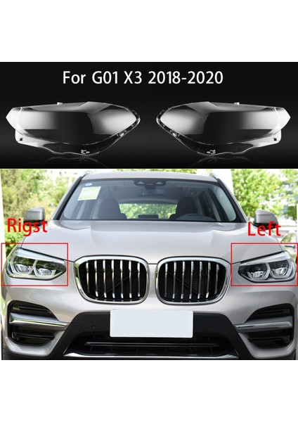 -Bmw X3 G01 2018 2019 2020 Için Araba Far Kapağı Şeffaf Lens Far Abajur Kabuk (Sol Taraf) (Yurt Dışından)