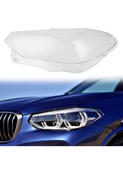 -Bmw X3 G01 2018 2019 2020 Için Araba Far Kapağı Şeffaf Lens Far Abajur Kabuk (Sol Taraf) (Yurt Dışından)