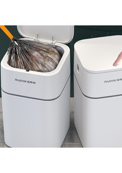 Joybos Fotoselli Banyo Çöp Kovası Kapaklı Otomatik Çöp Kovası Yatak Odası Hareket Sensörlü Çöp Kutusu 3.5 Galon (Yurt Dışından)