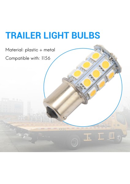 10X Sıcak Beyaz 27 Smd LED 1156 1141 1003 Rv Camper Trailer Iç Ampuller (Yurt Dışından)