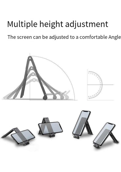 Masa Için Dizüstü Bilgisayar Standı, Ayarlanabilir Ergonomik Taşınabilir Dizüstü Bilgisayar Tutucu, 3'ü 1 Arada Taşınabilir Depolama Standı Gri (Yurt Dışından)