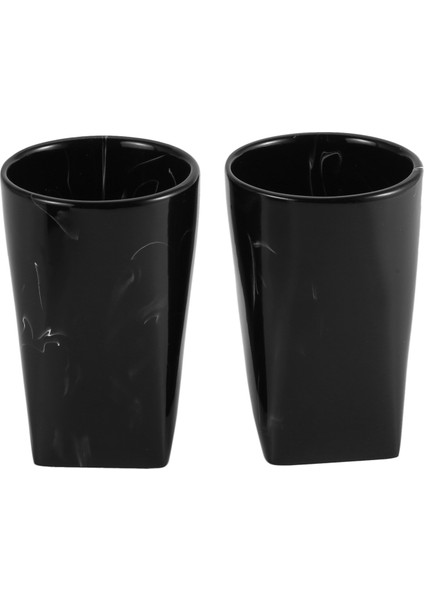 Mermer Doku Banyo Malzemeleri Siyah 4 Adet Reçine Banyo Aksesuarları Dağıtıcı Diş Fırçası Tutucu Sabunluk (Yurt Dışından) fırsatları