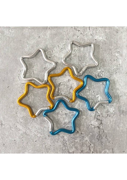 10 Adet Beş Köşeli Yıldız Alüminyum Karabina Anahtarlık Açık Anahtarlık Kanca Su Şişesi Asılı Toka Seyahat Aksesuarları (Yurt Dışından) fırsatları