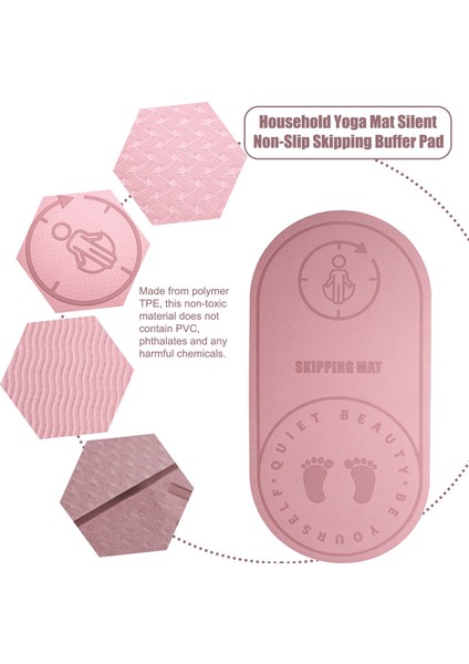 Atlama Matı Yoga Spor Egzersiz Minderi Için Tpe Mat 127X62CM Pembe (Yurt Dışından) fiyatları