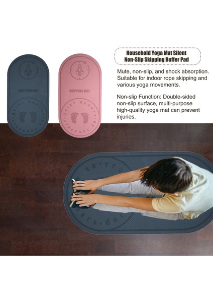 Atlama Matı Yoga Spor Egzersiz Minderi Için Tpe Mat 127X62CM Pembe (Yurt Dışından) modelleri
