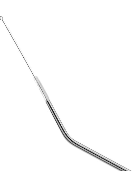 3 Adet Yeniden Kullanılabilir Paslanmaz Çelik Metal Içme Pipeti Yeniden Kullanılabilir Pipetler + 1 Temizleyici Fırça Seti (Yurt Dışından)
