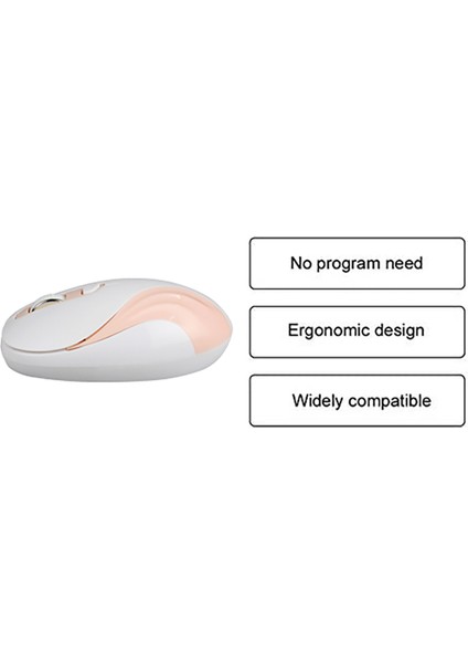 2,4 Ghz Kablosuz Oyun Faresi, 4 Düğme, Ergonomik USB Optik Fare (Yurt Dışından)