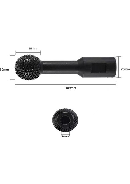 Bilyalı Oyma Küresel Mil Şekilli Ahşap Oyma Elektrikli Oyma Aparatı 115/125 Açılı Taşlama 25MM Kafa (Yurt Dışından)