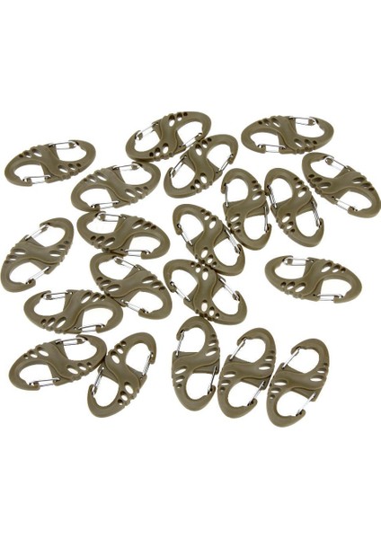10 Adet Pratik Açık Spor 8 Şekilli Küçük Karabina Yapış Metal + Plastik Tırmanma Toka Kamp Yürüyüş Klip Kanca Anahtarlık (Yurt Dışından) fiyatları