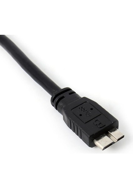 Double A Mikro USB B 3.0 Y Kablosu Hareketli Sabit Sürücü Kablosu Siyah (Yurt Dışından)