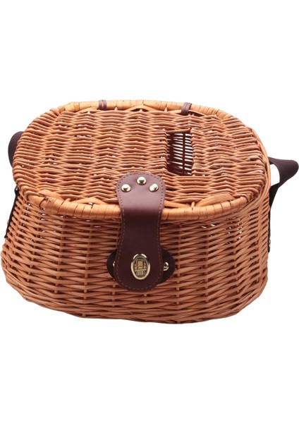 Hasır Sepet Balıkçılık Creel Alabalık Levrek Kafes Mücadele Balıkçı Kutusu Açık Klasik Söğüt Alabalık Balıkçılık Creel Sepeti (Yurt Dışından)