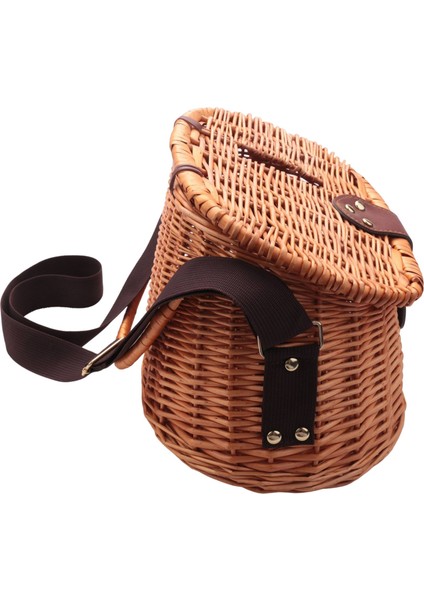 Hasır Sepet Balıkçılık Creel Alabalık Levrek Kafes Mücadele Balıkçı Kutusu Açık Klasik Söğüt Alabalık Balıkçılık Creel Sepeti (Yurt Dışından) indirimleri