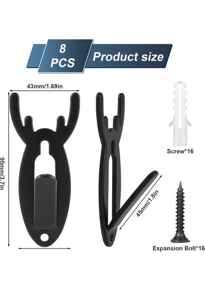 Paket Geyik Kafatası Kanca, Çelik Avrupa Montaj Kafatası Askısı Geyik Kafatası Asılı Oturma Odası, Yatak Odası Için Kolay Kurulum (Yurt Dışından) modelleri