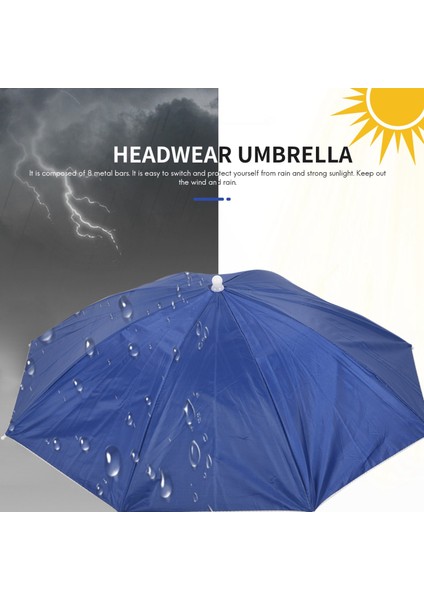 26" Çaplı Elastik Bant Balıkçılık Şapkası Şemsiye Şapka Lacivert (Yurt Dışından) fırsatları