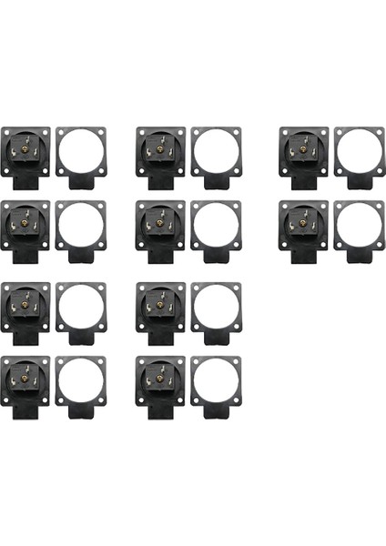 10 Adet 15A 125V Kapaklı Güç Çıkışı Us 3 Pin Adaptör Us Plug (Yurt Dışından)