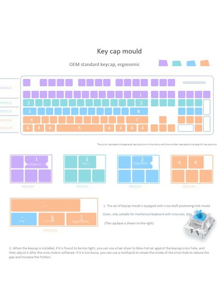 Dıy Silikon Klavye Tuşları Reçine Kalıp Mekanik Klavye Kristal Epoksi Kalıpları El Yapımı El Sanatları Yapma Araçları Kiraz Mx (Yurt Dışından) fiyatları