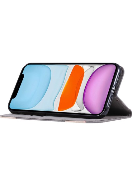 iPhone 11 Pro Flip Cover Case Için Colorblock Flip Wallet Telefon Kılıfı (Yurt Dışından)