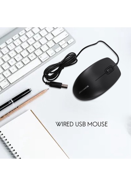 Sunrose 2385 Kablolu USB Bilgisayar Oyun Mouse Pc Lol Pubg Oyunları Için (Yurt Dışından)