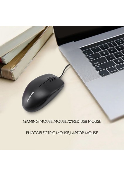 Sunrose 2385 Kablolu USB Bilgisayar Oyun Mouse Pc Lol Pubg Oyunları Için (Yurt Dışından)