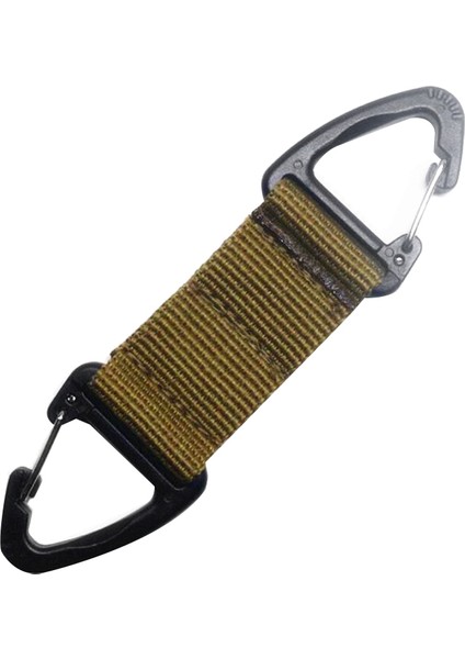 Açık Üçgen Toka Çok Fonksiyonlu Karabina Dokuma Toka Kemer Klipsi Asılı Anahtarlık (Yurt Dışından)