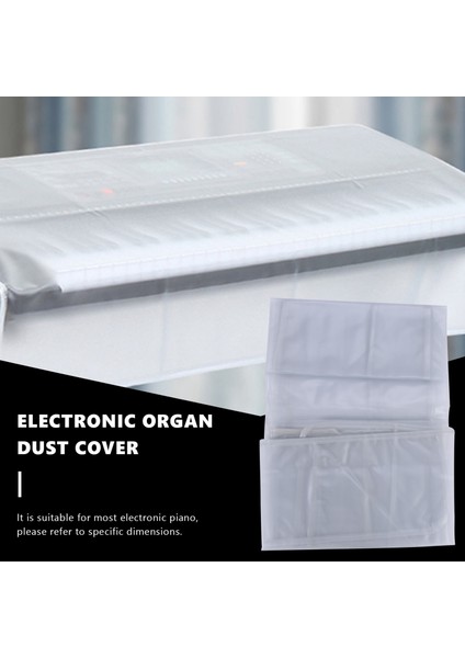 88 Tuşlu Klavyeler Kapak Elektronik Organ Dijital Piyano Tozluk Şeffaf Eziyet Kumlu Su Geçirmez Koruma Çantası (Yurt Dışından)