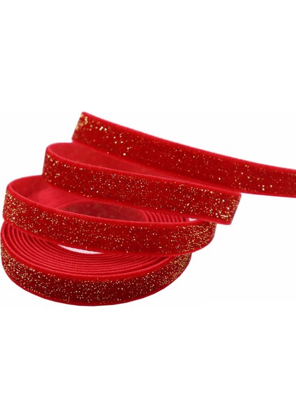 50 Metre Noel Kadife Kurdele Tek Yüz Şerit Noel Düğün Için Düz Renk Saten Kadife Kurdele (Yurt Dışından)