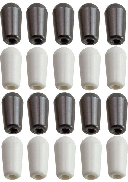 20 Paket Gitar 3 Yollu Geçiş Anahtarı Kapağı Ipuçları Düğmeler Les Paul/epiphone Gitar Aksesuarı 4mm (Yurt Dışından)