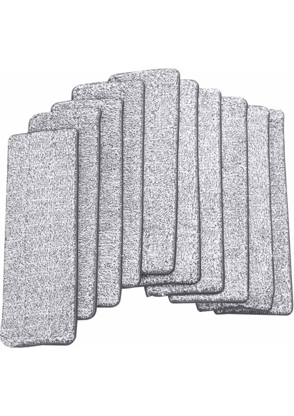 10 Adet Mikrofiber Paspas Pedleri Ev Mutfak Zemin Temizleme Düz Paspas Bezi Ev Banyo Yedek Paspaslar Zemin Temizleme Araçları L (Yurt Dışından)