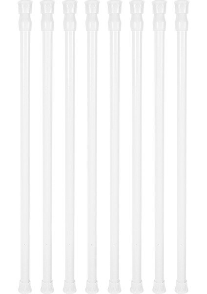 Küçük Germe Çubukları 15,7 Inç Ila 28 Inç Yay Uzatılabilir Perde Perde Duş Perdesi Mutfak Dolabı Çatal Bıçak Takımı, Dolaplar ve Dolaplar Için Teleskopik Çubuk, Beyaz (Yurt Dışından)