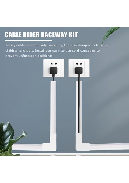 Tek Kablo Kanalı Kablo Kapatıcı - Cmc-03 Kablo Kapağı Duvar Kablo Yönetim Sistemi - 125 Inç Kablo Gizleyici Yuvarlanma Kiti (Yurt Dışından) fiyatları