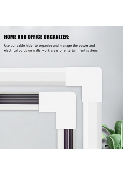 Tek Kablo Kanalı Kablo Kapatıcı - Cmc-03 Kablo Kapağı Duvar Kablo Yönetim Sistemi - 125 Inç Kablo Gizleyici Yuvarlanma Kiti (Yurt Dışından) modelleri