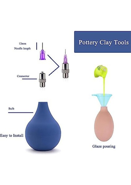 Iğne ve Doldurma Hunisi ile Kil Malzemeleri Için Kil Aletleri Için Seramik Hassas Uçlu Aplikatör Şişesi (Yurt Dışından) fırsatları
