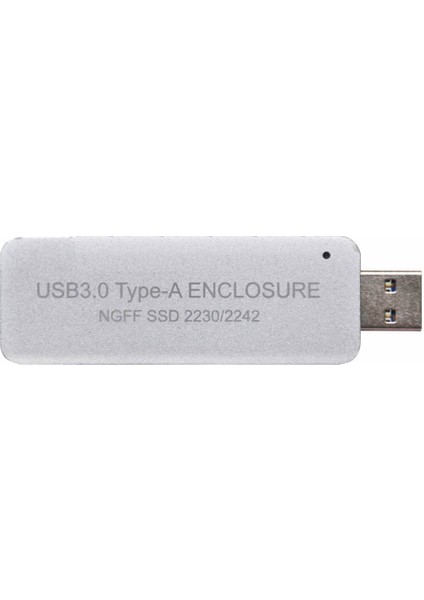 Usb3.0 Tip-A'dan SSD Muhafaza Kutusuna, 2230 Veya 2242 M.2 SSD Için Ngff B-Key Sata Protokolü Için Kablo Olmadan, Gümüş (Yurt Dışından)