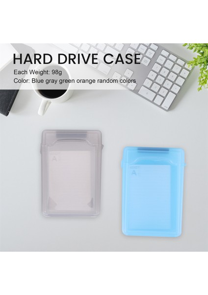 5 Adet 3.5 "taşınabilir Ide Sata HDD Harici Kasa Sabit Disk Kutusu Hard Case Plastik Koruma Kılıfı (Yurt Dışından)