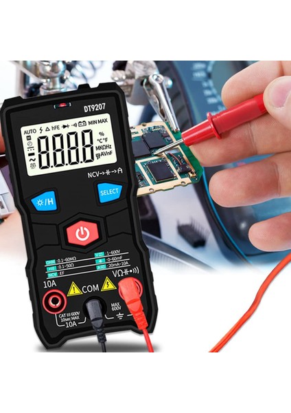 Otomatik Aralık Akıllı Dijital Multimetre, Dc/ac Taşınabilir LCD Ekran Temassız Indüklenen Gerilim Test Cihazı, 6000 Sayım Voltmetre (Yurt Dışından)