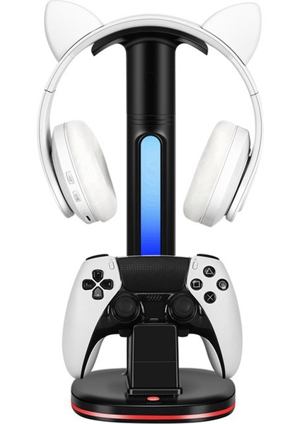 Ps5 Için Kolu ve Kulaklık Dock Denetleyicisi Şarj Istasyonu USB Şarj Aleti Ps5 Gamepad Için Şarj Standı Joystick Şarj Cihazı (Yurt Dışından)