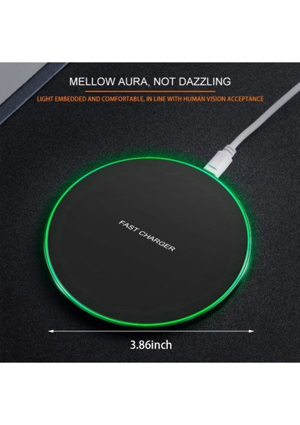 10W Hızlı Kablosuz Şarj Cihazı, Samsung Galaxy S10 S9 S8 Not 9 USB Şarj Cihazı, iPhone 11 Pro Xs Max Xr x 8 Artı 12 (Yurt Dışından) modelleri