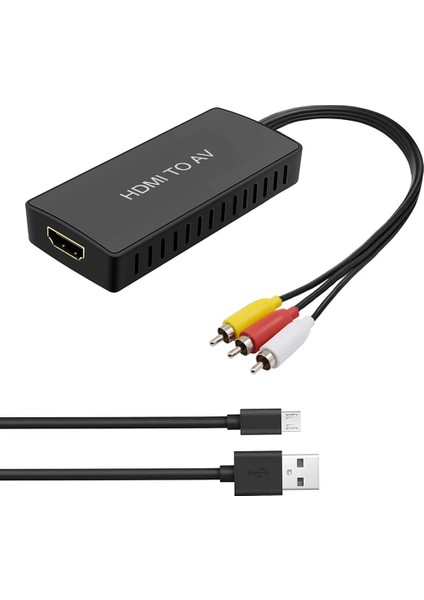 Apple Tv, Dvd, Blu-Ray Oynatıcı Için Av Dönüştürücüye HDMI Uyumlu (Yurt Dışından)