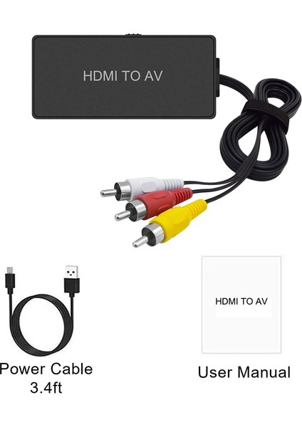 Apple Tv, Dvd, Blu-Ray Oynatıcı Için Av Dönüştürücüye HDMI Uyumlu (Yurt Dışından) modelleri
