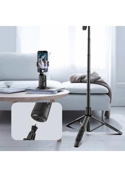 Telefon Otomatik Yüz Takip Gimbal Sabitleyici 360° Döndürme Masaüstü El Gimbal Canlı Akış Için Telefon Tripod-B (Yurt Dışından) fiyatları
