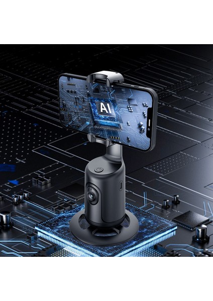 Telefon Otomatik Yüz Takip Gimbal Sabitleyici 360° Döndürme Masaüstü El Gimbal Canlı Akış Için Telefon Tripod-B (Yurt Dışından) modelleri