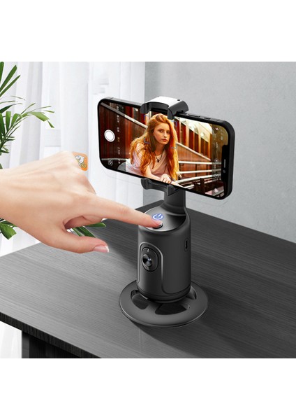 Telefon Otomatik Yüz Takip Gimbal Sabitleyici 360° Döndürme Masaüstü El Gimbal Canlı Akış Için Telefon Tripod-B (Yurt Dışından) indirimleri
