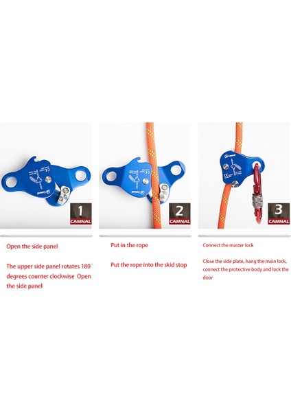 Camnal Güvenlik Tırmanma Koruyucu Ascender 220LB Tırmanma Koruyucu Cihaz Halat Kavrama Açık Tırmanma Arma 8-13MM Halat, Siyah (Yurt Dışından) fırsatları