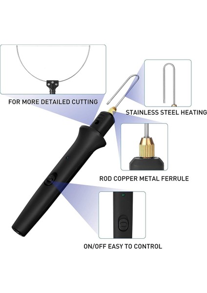 Elektrikli Köpük Kesici Kiti Köpük Kesme Kalemi 0-300 ° Ayarlanabilir Sıcaklık Sıcak Tel Kesici Kesme Aleti Gravür Makinesi-Ab Tak (Yurt Dışından) fırsatları