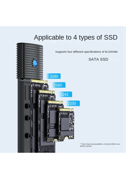 Orıco M.2 SSD Kutusu Usb3.2 Gen 2 Type-C 5 Gbps Sata SSD Kutusu Desteği M.2 Ngff Sata Protokolü B Anahtar/m & B Anahtar SSD Gümüş (Yurt Dışından)