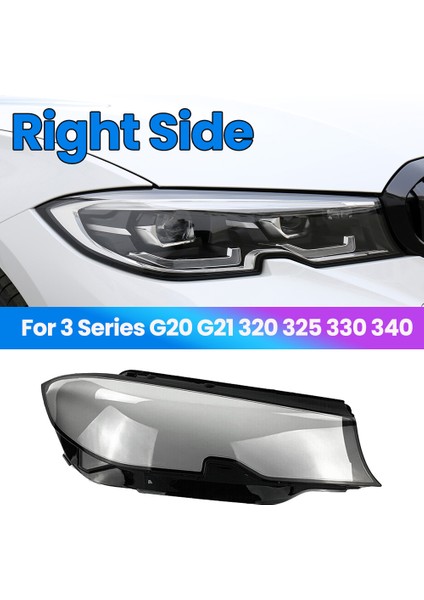 Rh Sağ Yan Araba Far Camı Kapağı Kafa Işık Lambası Gölge Kabuk Cam Kapak -Bmw G20 G21 3 Serisi 2019 2020 2021 (Yurt Dışından) fiyatları