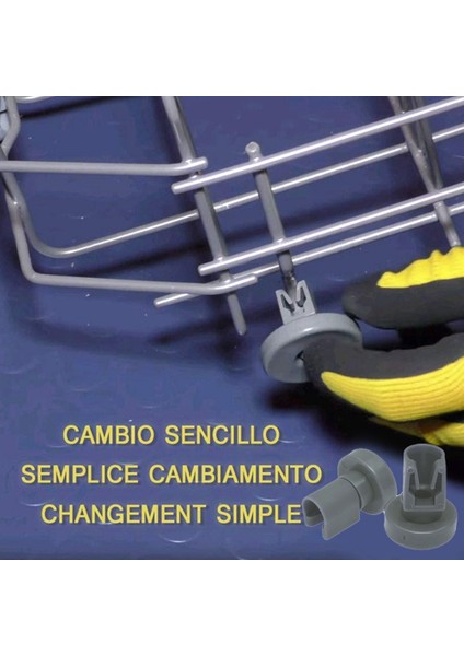 Adet Bulaşık Makinesi Sepeti Tekerleği Aeg Favorit Privileg Zanussi Bulaşık Makinesi Makaralı Tekerlek Alt Sepet Tekerlekleri 23MM (Yurt Dışından) fiyatları