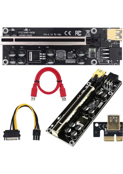 1pcs 009S Plus Yükseltici Kart Adaptör Kartı 1x 16X Genişletici USB 3.0 Kablosu (Yurt Dışından)